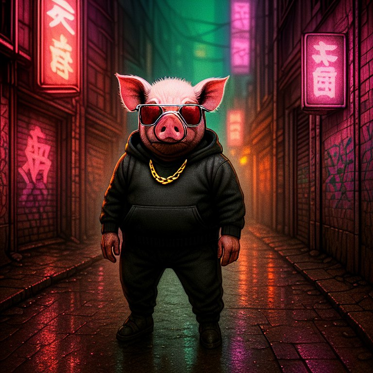 Gangster Pig